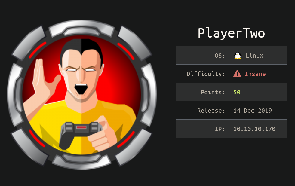 HackTheBox Writeup: PlayerTwo