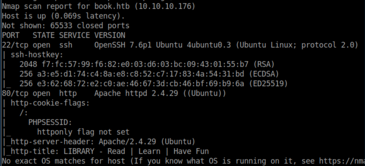 HackTheBox Writeup: Book
