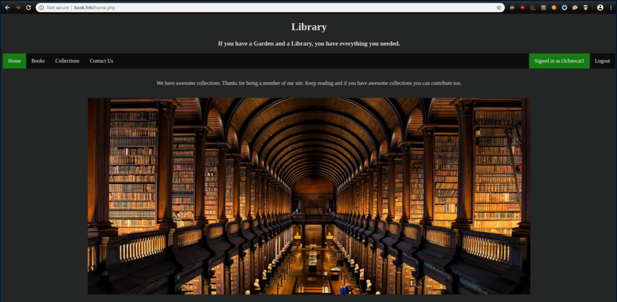 HackTheBox Writeup: Book