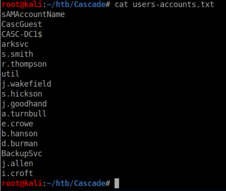 HackTheBox Writeup: Cascade