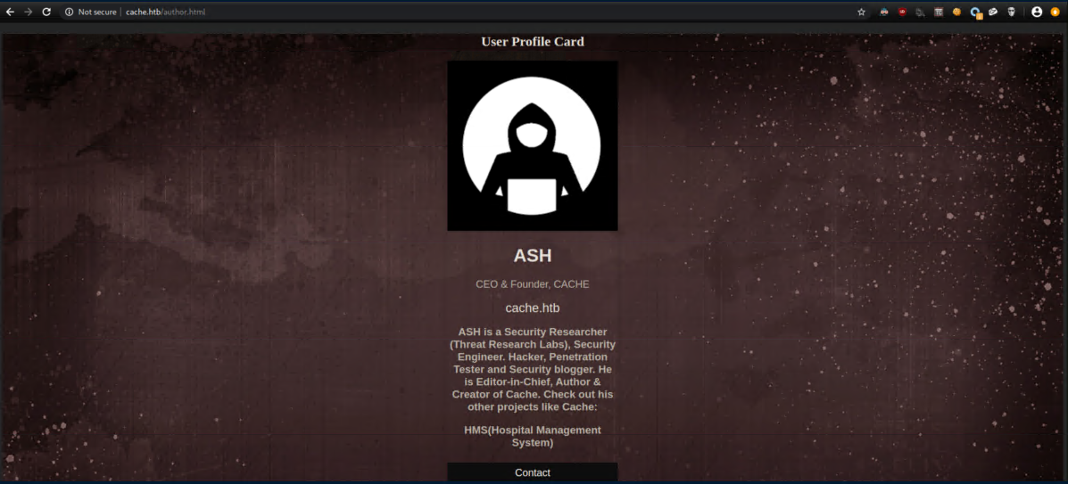 HackTheBox Writeup: Cache